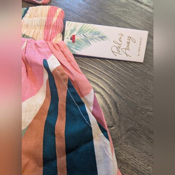 NWT Leaf Print Linen Shorts from Palms Away by Red Dress Sz S - Picture 4 of 8